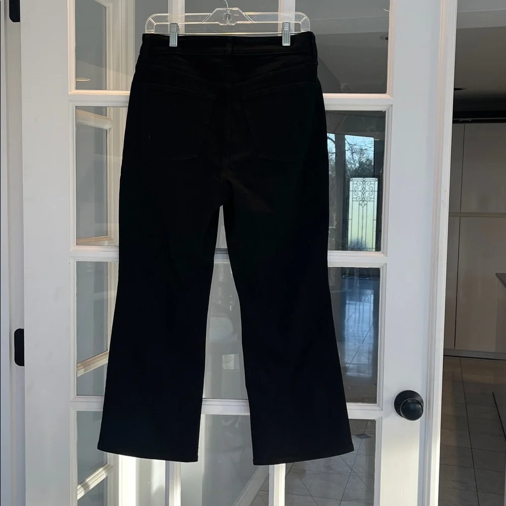 J. Crew  curvy mid-rise flare crop black jeans in signature stretch Sz 28 NWOT - Picture 4 of 4